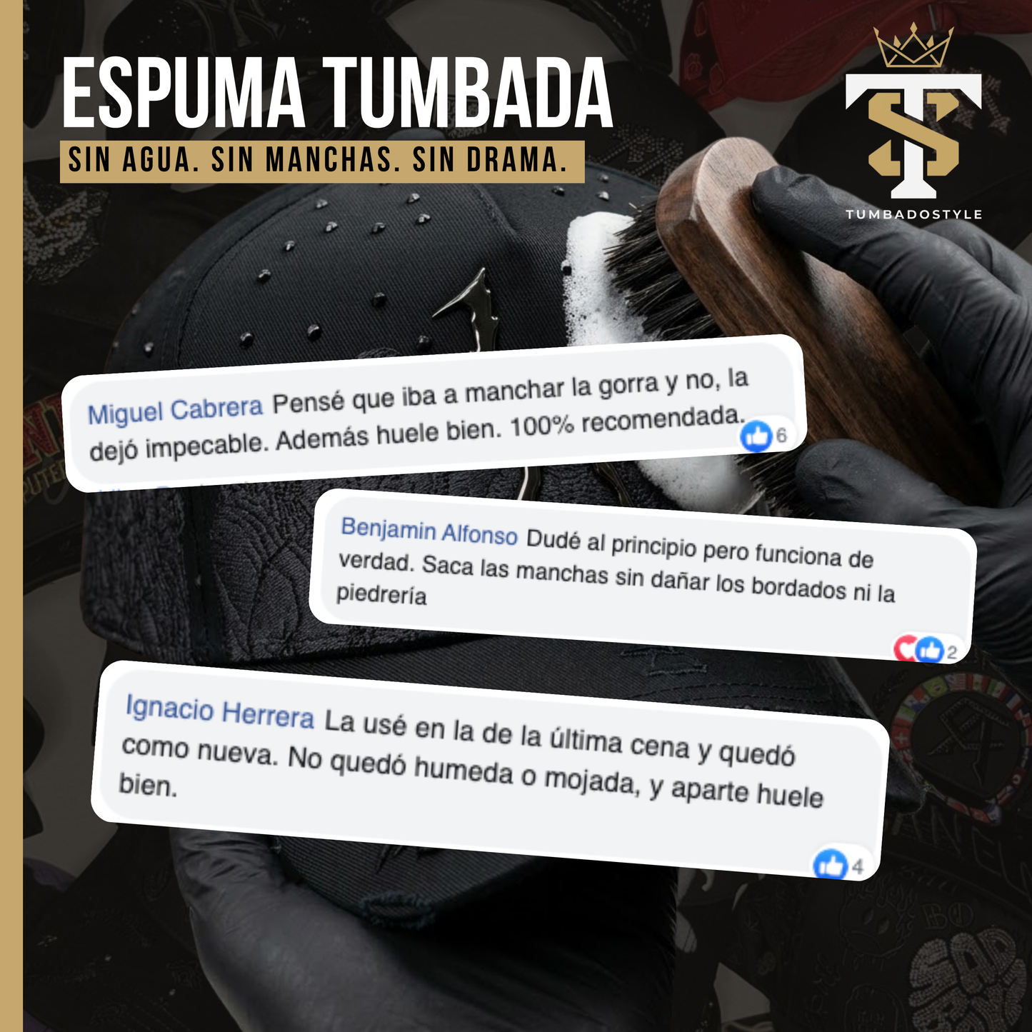 Espuma Limpia Gorras