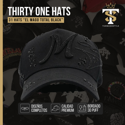 31 Hats "El mago total black"
