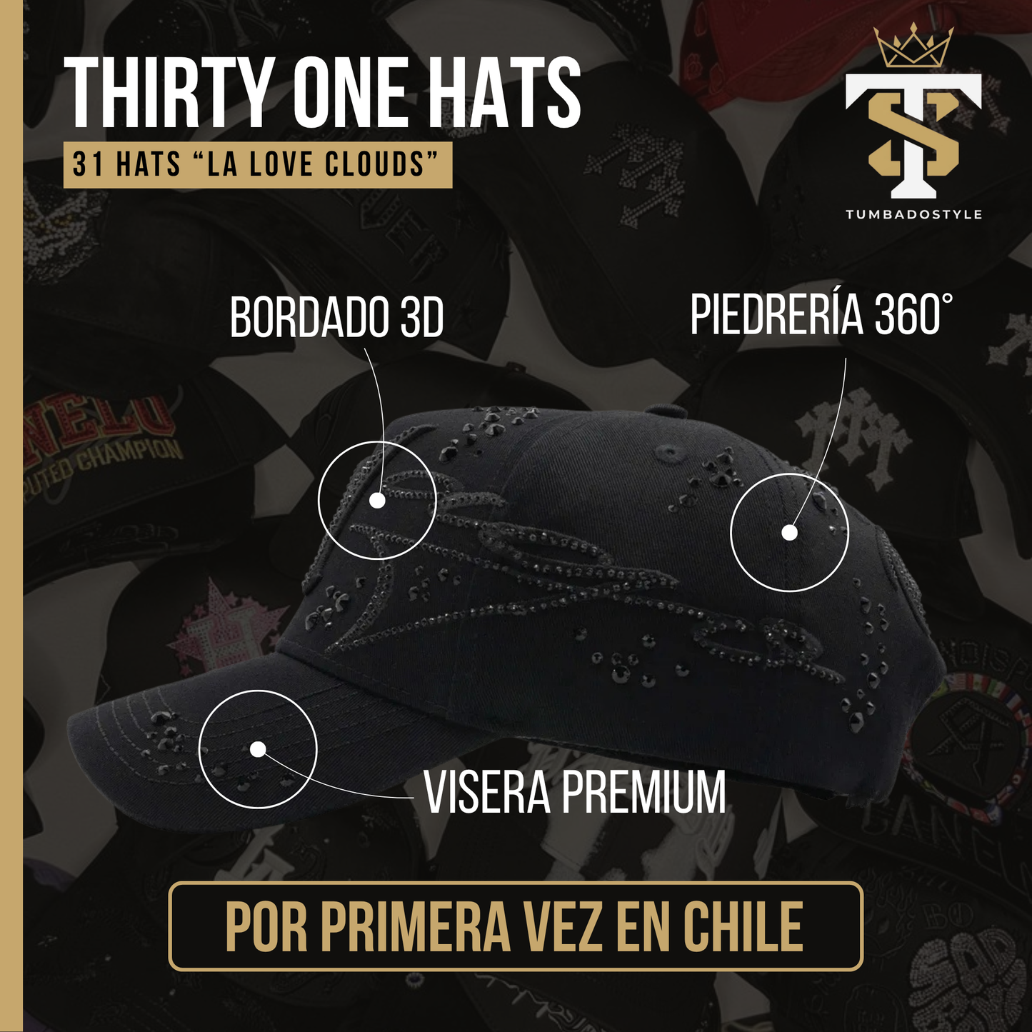 31 Hats "El mago total black"