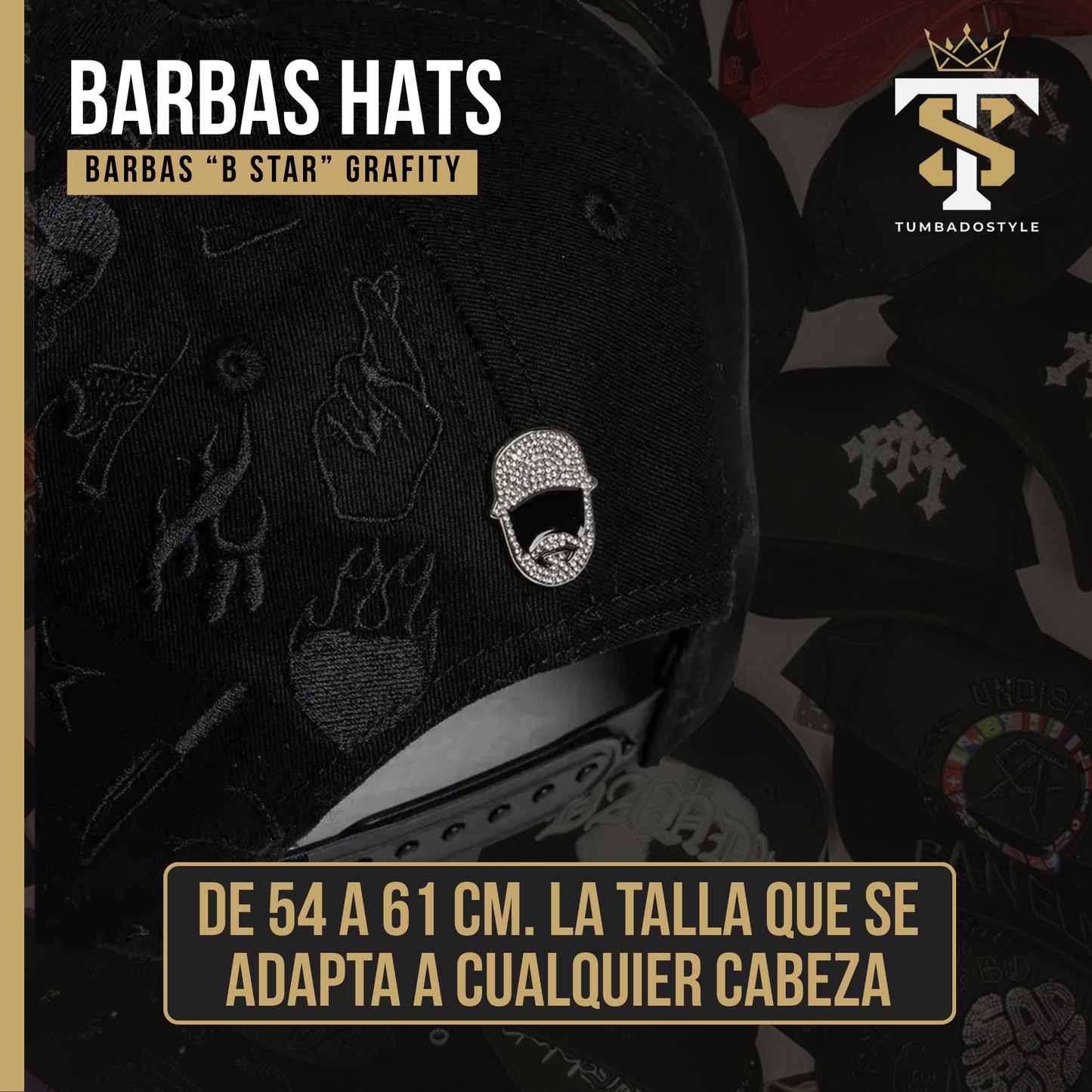 Barbas Hats "B Star Graffiti"