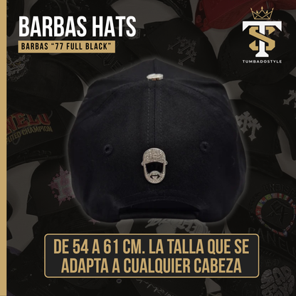 Barbas Hats "77 Full black"