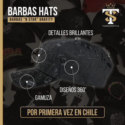 Barbas Hats "B Star Graffiti"