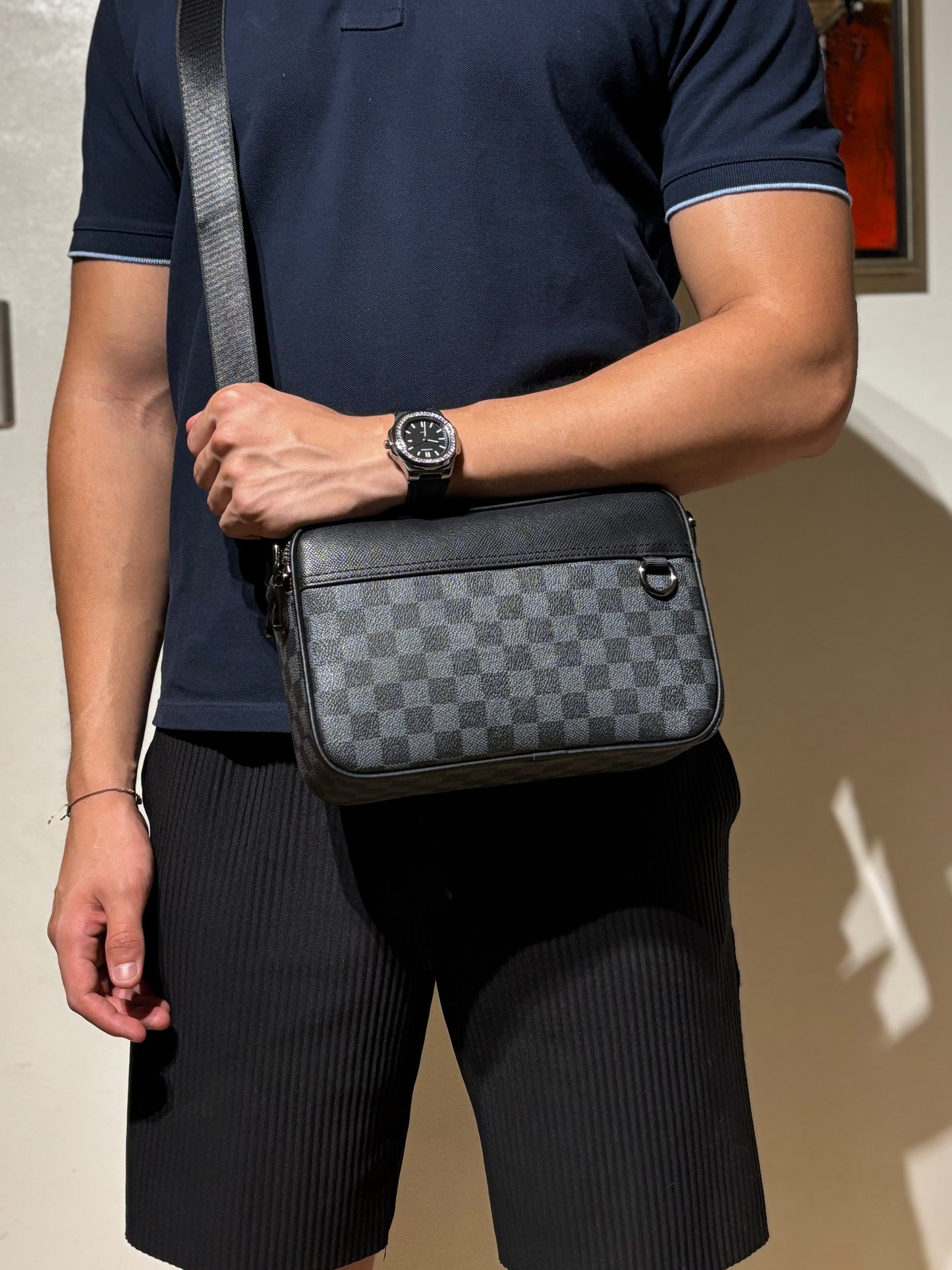 Bolso Cuadros Ecocuero | LV