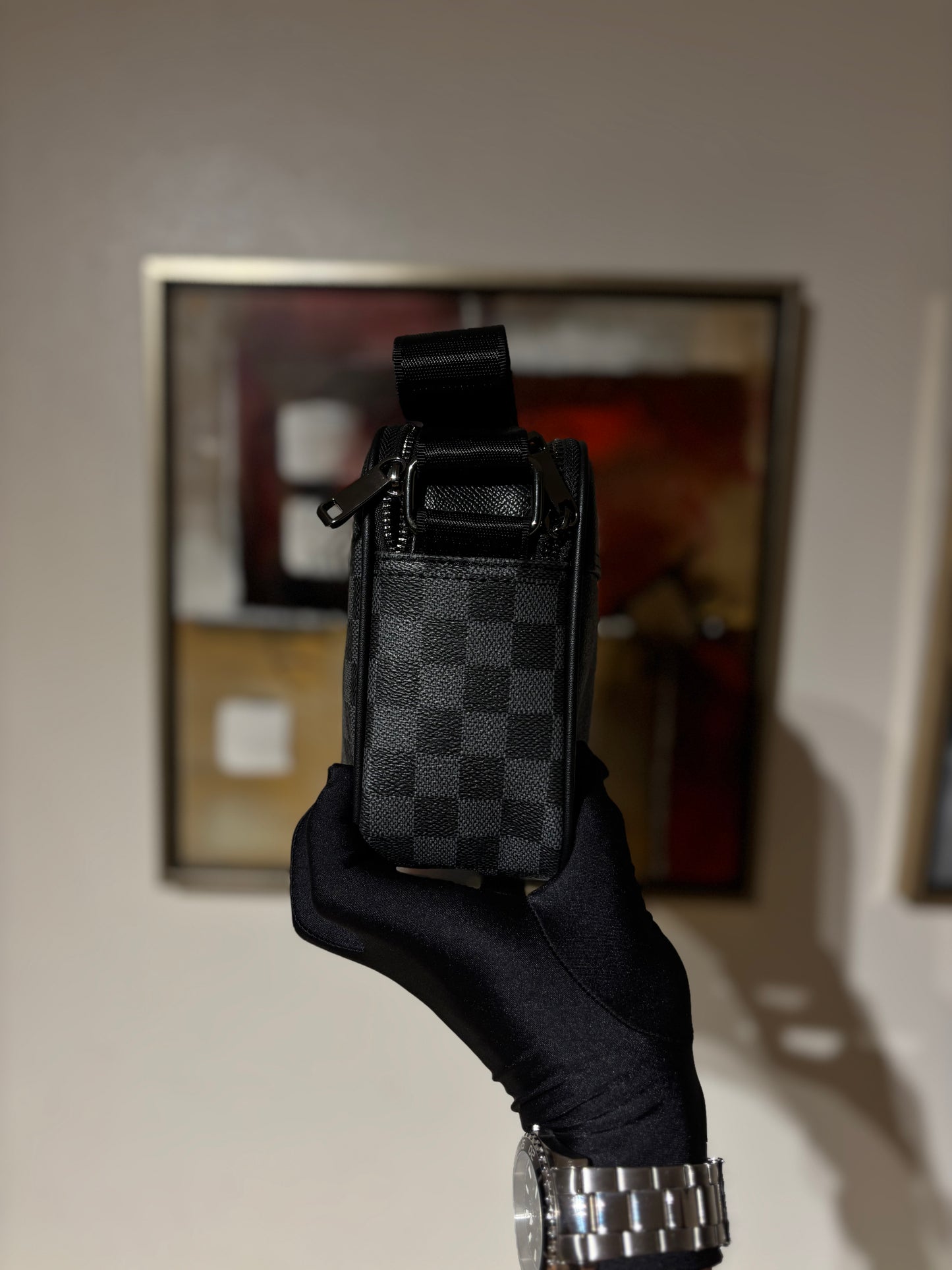 Bolso Cuadros Ecocuero | LV