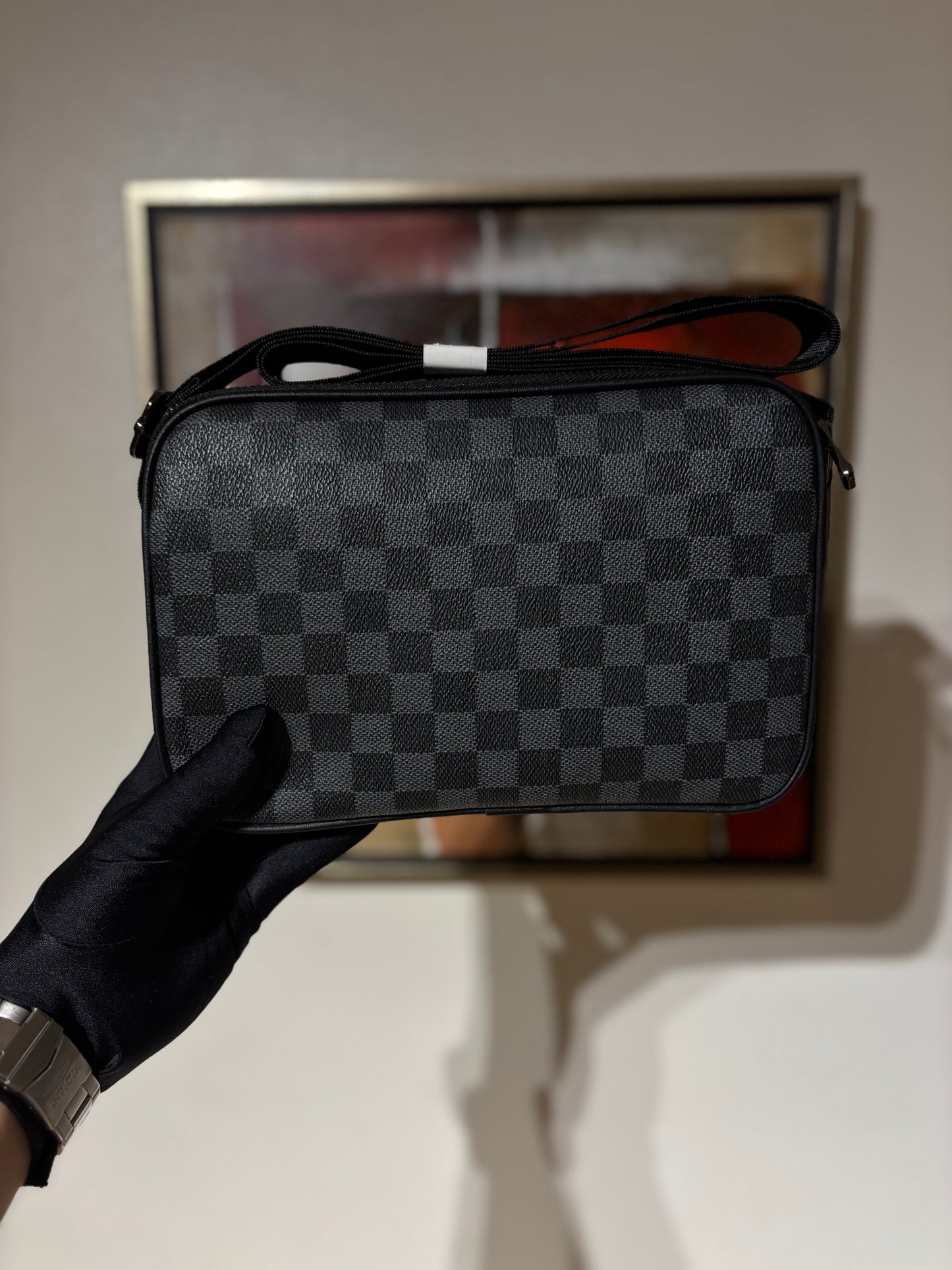 Bolso Cuadros Ecocuero | LV