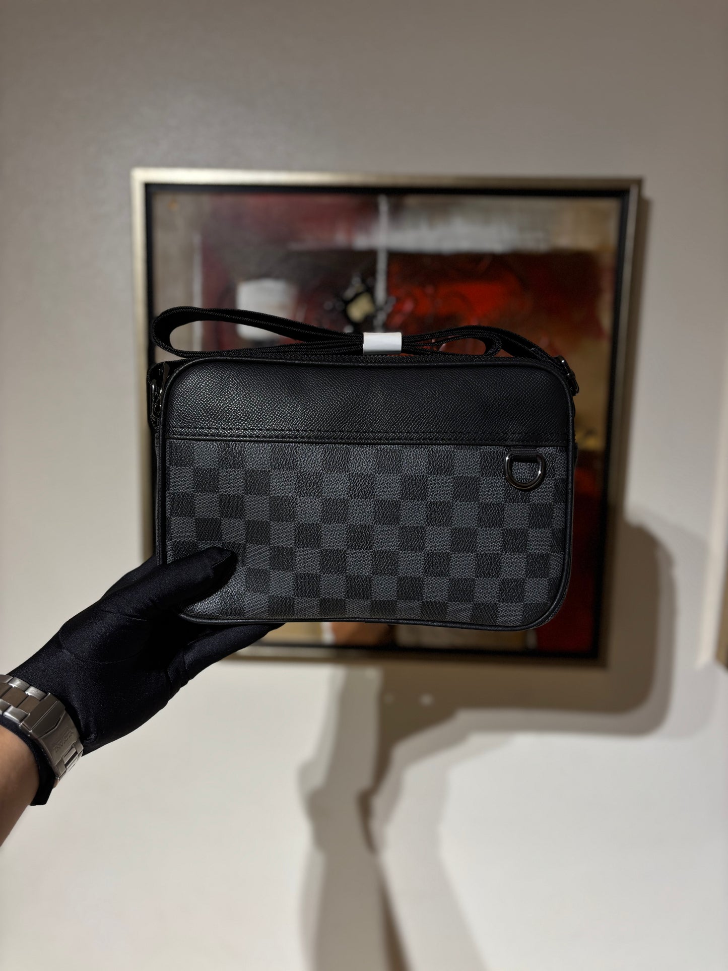 Bolso Cuadros Ecocuero | LV